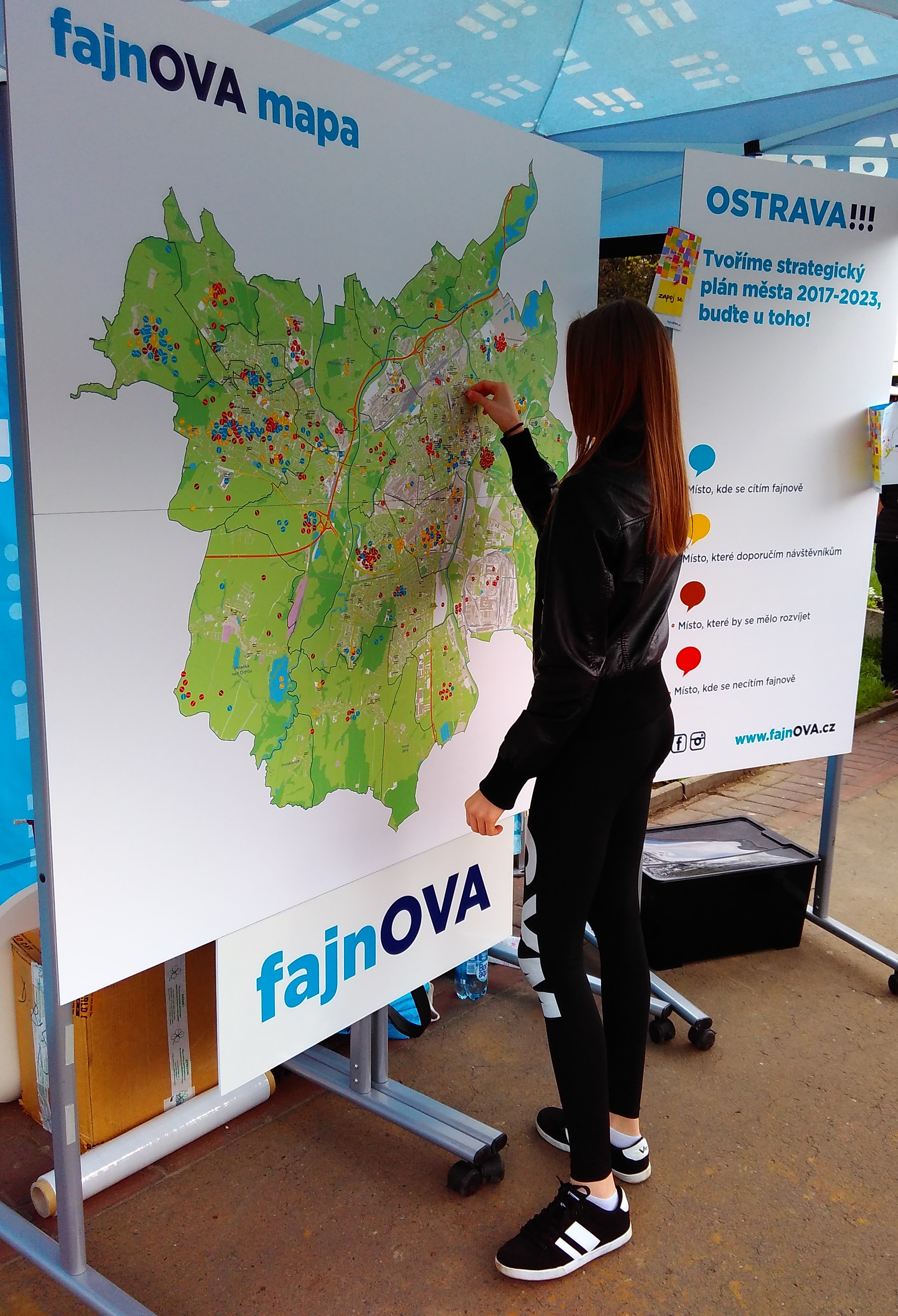 Pocitová mapa v počátcích své realizace, rok 2017. Foto: MMO